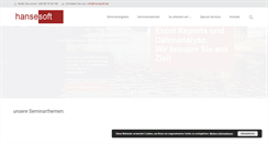 Desktop Screenshot of hansesoft.de
