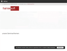 Tablet Screenshot of hansesoft.de